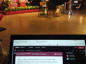 Cambrian College recently held its first-ever online graduation celebration, broadcast live from the main campus in Sudbury over the college's website and Facebook page. Supplied photo