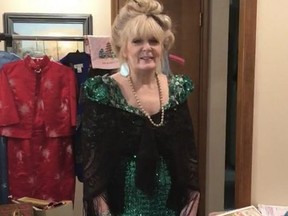 To while away sequestered time, Bonnie's friend, author Patricia Penke, rediscovers a 1990s formal dress to giggle, keeping up her spirits and ours. Supplied photo