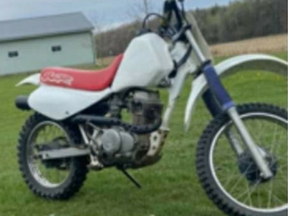 Norfolk OPP have released a photo of a dirt bike that was stolen near Waterford on June 1. (OPP PHOTO)