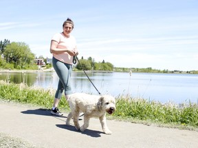 With a couple of days of rain in the forecast, Jordan Narduzzi decided to take advantage of Monday's sunshine, walking her dog Jaxs at Gillies Lake. According to Environment Canada, Timmins will get rain Tuesday and Wednesday with sunny conditions returning Thursday. 

RICHA BHOSALE/The Daily Press