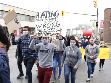 Timmins youth were seen standing up against the racism and calling for justice in the wake of George Floyd's murder at the hands of a police officer in Minneapolis.

RICHA BHOSALE/The Daily Press