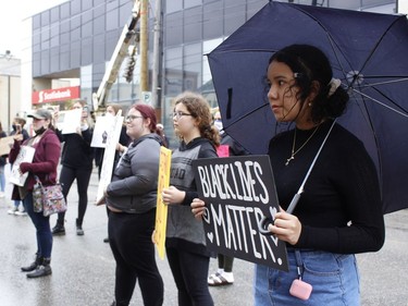 More than 50 people stood up in support of Timmins Black Lives Matter protest outside the city hall.

RICHA BHOSALE/The Daily Press