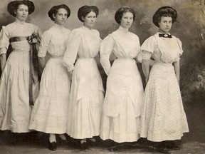 Hotel staff from the King George Hotel in South Porcupine seen here in 1912. The hotel hosted the ladies' luncheon for the official opening of the Dome Mine in March 1912.

Supplied/Timmins Museum