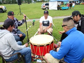 Members of the Thunder Creek Drum Group are seen here performing during the National Indigenous Peoples Day held at the Participark during the 2016 celebration.

The Daily Press file photo