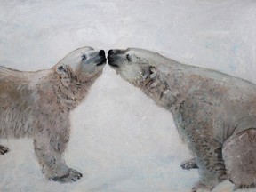 Artist Cristall Harper created this paintings of the bears at the Habitat, which will be turned into prints as part of a summer contest.TP.jpg