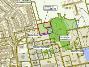 Oxford County council approved further zone changes to allow the development of a four-storey 98-unit apartment building at 1235 Nellis St.

Handout