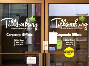 The Town of Tillsonburg's corporate offices. (Chris Abbott/TPostmedia Network)