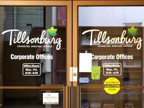 The Town of Tillsonburg's corporate offices.

Chris Abbott/Tillsonburg News/Postmedia Network