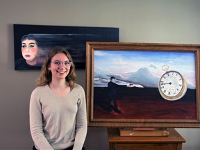 Page Cowell received this year's Woodstock Art Gallery scholarship. She will study art at the Yukon School of Visual Arts this fall. 
SUBMITTED PHOTO