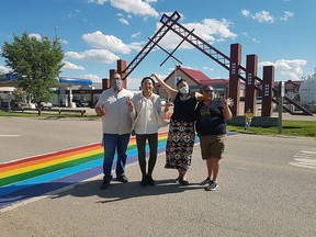 For the third year, Maskwacis showed it's Pride with a rainbow crosswalk painting and flag-raising celebration last week.