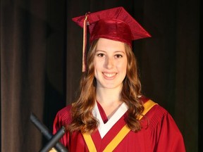 Wetaskiwin Composite High School Class of 2020 valedictorian Kali Metzker encouraged her classmates not to let the untraditional graduation take away from all they've accomplished.