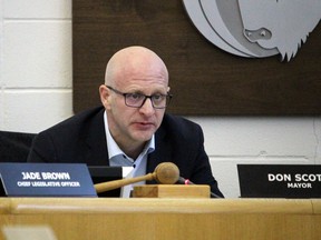 Mayor Don Scott during a council meeting at the Syncrude Athletic Park clubhouse on Tuesday, March 10, 2020. Laura Beamish/Fort McMurray Today/Postmedia Network