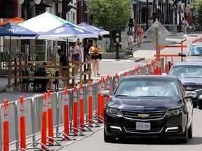 A view of Princess Street from Wellington Street to the west on Monday. (Ian MacAlpine/The Whig-Standard)