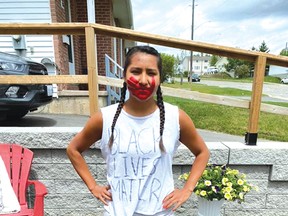 Photo supplied
Katia Ferderber has been running in Elliot Lake as a way to show her condolences to George Floyd’s family, who was killed by a police officer in Minneapolis, Minnesota.