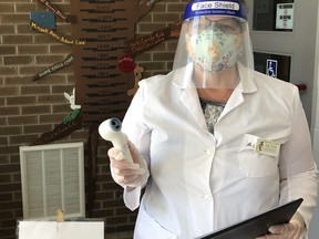 Pam Shewan, of Perth Care for Kids in Mitchell, in personal protective equipment now necessary as the facility has reopened. SUBMITTED