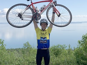 Cameron Duff needs cardio to play badminton. Rediscovering his passion for cycling was the perfect solution for the Cambrian College business student.