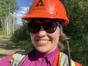 Julia Hollingsworth is one of this years silviculture interns at Weyerhaeuser Grande Prairie.
