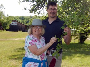 Angie and Dave Malar enjoy pressing and drying apples for cider wine and more. DAN KERR