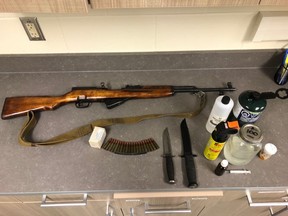 On July 3, Curtis Strong, 29, of Sherwood Park, was arrested and charged with a number of criminal code offences including possession of a controlled substance, possession of a weapon for a dangerous purpose and unsafe storage of a firearm. Photo Supplied