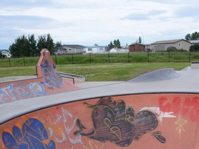 The Clairmont Adventure Park in Clairmont, Alta. on Saturday, July 11, 2020. Developed in 2014, the park is home to a skate park, spray park, outdoor exercise equipment and greenspace.