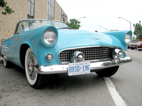 Murray McEwen of Bothwell had his 1956 Thunderbird on display at the RetroFest car show in Chatham in 2016. Peter Epp photo