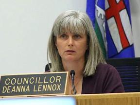 Councillor Deanna Lennox called for the preparation of a business case budget request for additional intergovernmental support at the July 7 city council meeting. Photo by JAMES BONNELL / The Record