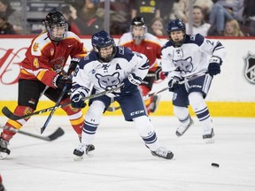 Sherwood Park's Anna Purschke claimed the 2020 MVP award on Mount Royal University's women's hockey team. The fourth-year forward contributed 11 goals and nine assists during the 2019-20 season. Photo courtesy Mount Royal University/A. Shellard