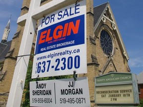 The future of the former Trinity Anglican Church may be known as soon as Friday, with a buyer stepping forward with a conditional offer that may continue the historic building as a place of worship. (Eric Bunnell, Special to Postmedia Network)