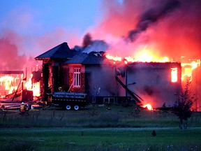 Leduc County fire and Leduc RCMP were called to a structure fire in Leduc County early Sunday morning, July 12. No injuries were reported.
(Supplied)
