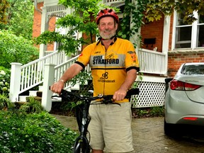 Cycle Stratford president Geoff Love is eager to get back on the road as the cycling and active-transportation-advocacy group prepares to resume its twice-weekly group rides with pandemic health and safety protocols in place. (Galen Simmons/The Beacon Herald)