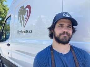 Chef Will Arnaud heads Lionhearts Inc.'s meals-to-go program, and his volunteer work with the charity was recognized last month with a First Capital Honourable Achievement civic award from the City of Kingston. (Peter Hendra/The Whig-Standard)