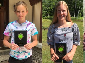 (Left) Skye Crouzat was named the Petawawa Predators Swim Club's Swimmer of the Year during the annual Awards and Recognition Ceremony. (Centre) Claire Williams of the senior competitive team was presented with the Alyson Ackman Award for Resilience in Sport. Receiving the Tyler Daniel Memorial Award for commitment to the sport and demonstrating a desire to improve was Wyatt Knockleby. Submitted photos