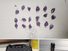 Grande Prairie RCMP have arrested two males and a youth, and seized drugs and weapons following drug trafficking investigation by the Grande Prairie RCMP Municipal Drug Enforcement Unit.