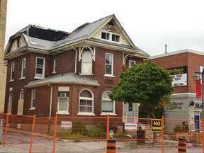 A fire at 18 Brunswick Street Saturday that authorities have deemed suspicious has displaced residents and caused over $1 million in damage. Photo taken in Stratford Ont. July 27, 2020. Galen Simmons/Stratford Beacon Herald/Postmedia News