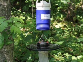 Southwestern public health uses mosquito traps like the one pictured to monitor for West Nile Virus throughout Oxford County, Elgin County and the City of St. Thomas. (Southwestern public health)