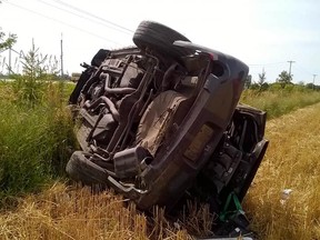 Single vehicle accident on Bruce Rd. 6 on Saturday, July 25. Three male occupants in a mustang were all reported to be ok.