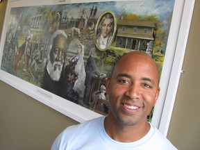 Steven Cook the site manager of the Uncle Tom’s Cabin Historic Site in Dresden, in a file photo from 2013. The historic site will be offering a virtual tour on Aug. 1 in commemoration of Emancipation Day. Peter Epp photo