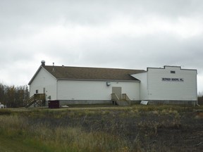 A photo of the Bezanson Memorial Hall in Bezanson taken on Saturday October 3, 2015 in Grande Prairie, Alta.