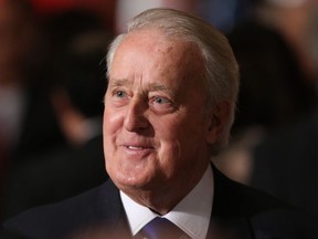 Former Prime Minister Brian Mulroney at an event in 2016. FOR FILES Photo by Wayne Cuddington / Postmedia