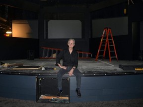 Executive director Robert More inside the Roxy Theatre, which has been quiet in recent months due to the pandemic.