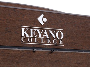 The Keyano Theatre building on the Keyano College Clearwater campus in Fort McMurray Alta. on Sunday, April 19, 2020.