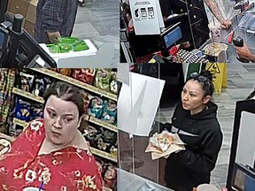 The four individuals sought by RCMP in relation to the human remains found near Baker Street last month. (supplied photo)