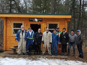 Apprentices and journeymen pitched in with their time and skills to do the electrical work and make Camp Attawandaron something that Scouts Canada's could use year-round.