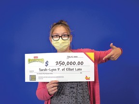 Photo supplied
Sarah-Lynn Pearse, of Elliot Lake, won $250,000 in INSTANT CROSSWORD DELUXE.
