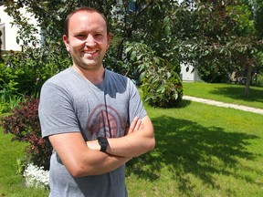 Calgarian Russ Fee is all smiles after learning that he would receive a Medal of Bravery from Gov. Gen.Julie Payette. Fee saved an American family from a wolf attack during a camping trip in Banff, AB Wednesday, July 1, 2020. Dean Pilling/Postmedia

Postmedia Calgary