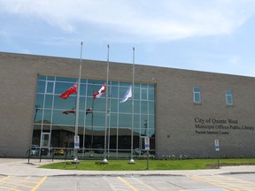 Quinte West's city hall reopened to the public Monday. New safety protocols have been put in place for the municipal building to protect both staff and visitors.
FILE PHOTO