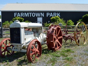 Pictured here, close to the entrance to Farmtown Park in Stirling, is the classic 20HP Fordson tractor circa 1918 with a vintage cultivator attached. The well-preserved Fordson serves as a welcome sight for visitors to Farmtown and a reminder that there are more than 60 additional old-time tractors on display in the tractor building – one of nine magnificent buildings to explore on site. Farmtown Park will be open for tours seven days a week beginning July 11 at 10 a.m.
TERRY VOLLUM