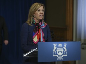 Christine Elliott, Ontario Minister of Health, warned young people to follow health protocols during Monday's press conference on the COVID-19 situation in the province.
FILE