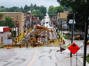 The Wiarton "Big Dig" project, looking south on Berford Street. DENIS LANGLOIS