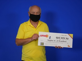 Stephen Walker of Brantford won nearly $1 million in the July 18 Lottario draw.